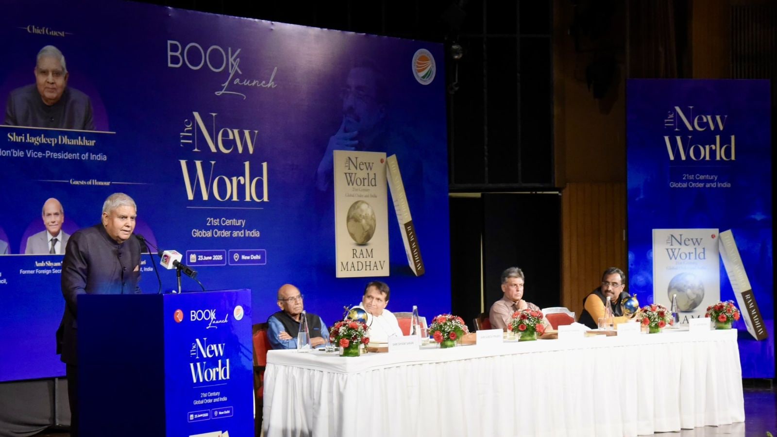 BJP leader Ram Madhav Book Launch Event: Contemporary global scenario is called Dhankhar, related to peace-loving nations. Bharat News