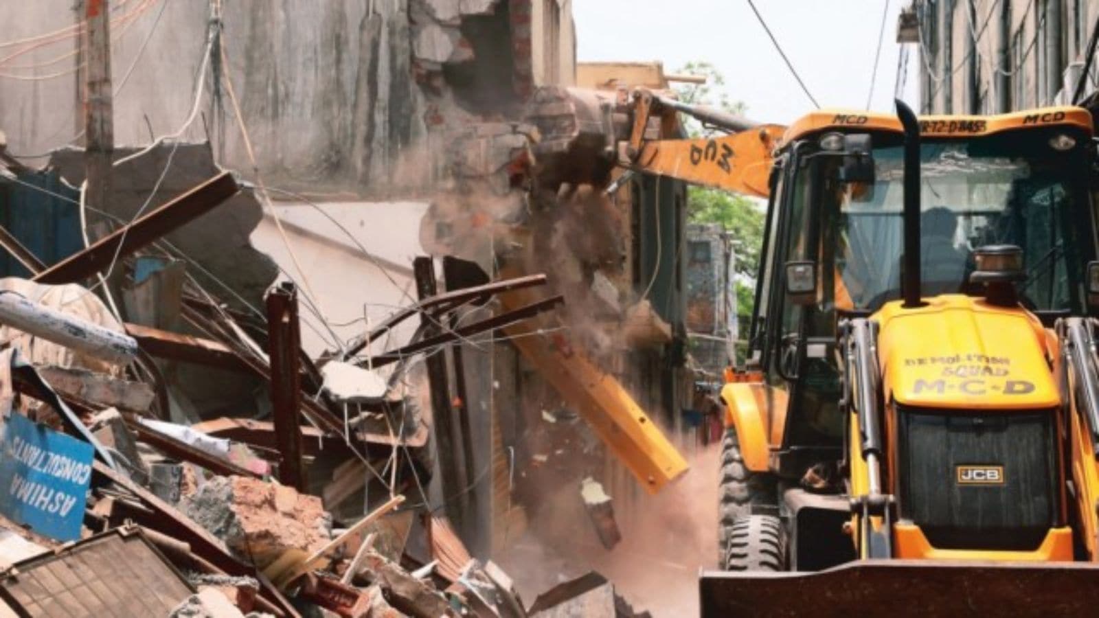 Bulldozers come as a drive to evict more than 600 families from the movement in Assam village