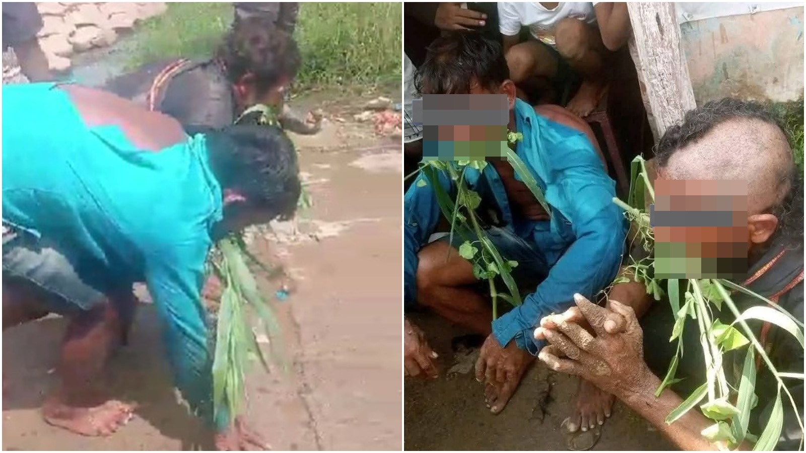 Dalit men tonged, forced to crawl allegations of cow smuggling in Odisha. Bharat News