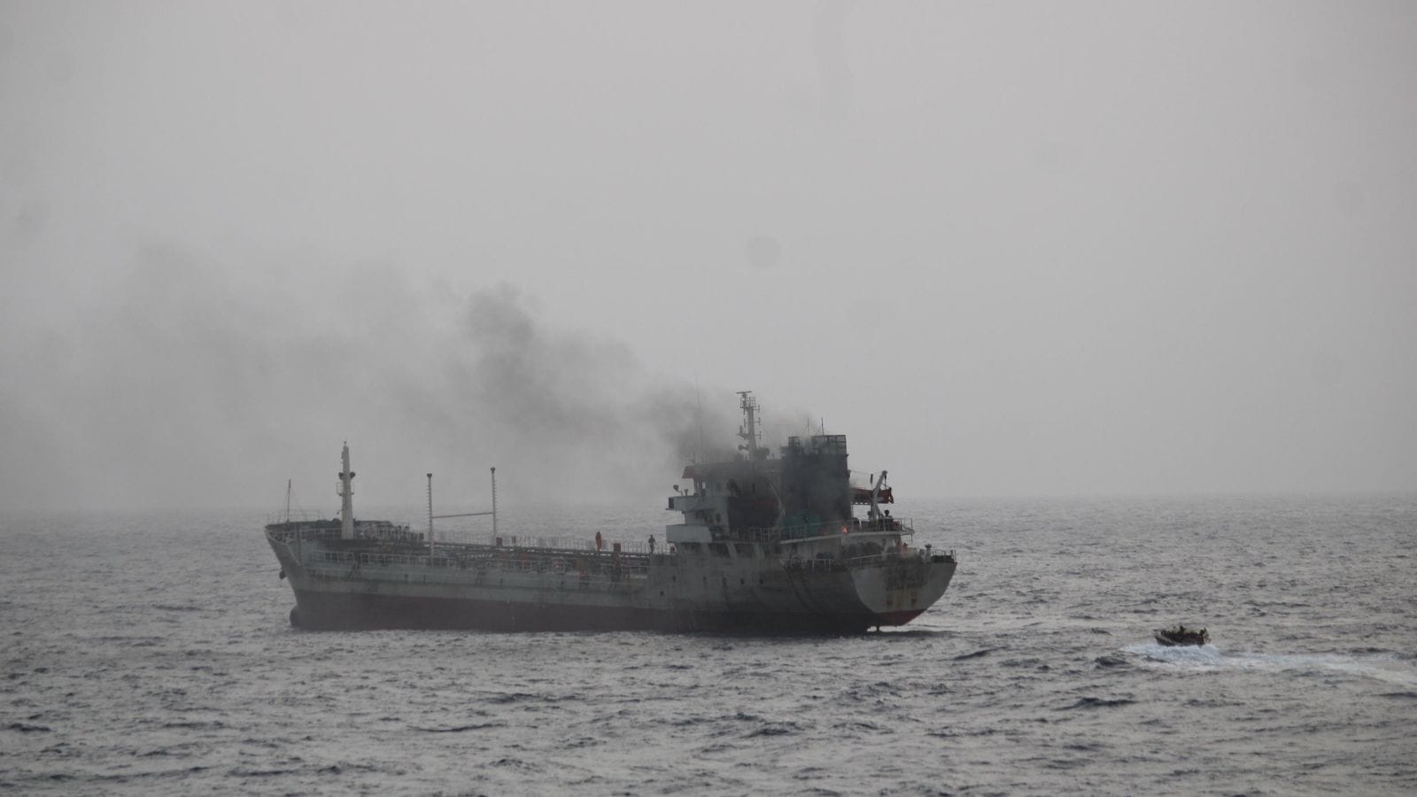 Oman-bound vessel catch Major Fire, Ins Taber on Rescue Mission | Bharat News