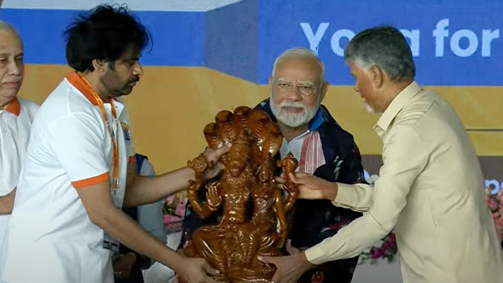 PM Modi leads the ceremony from Visakhapatnam