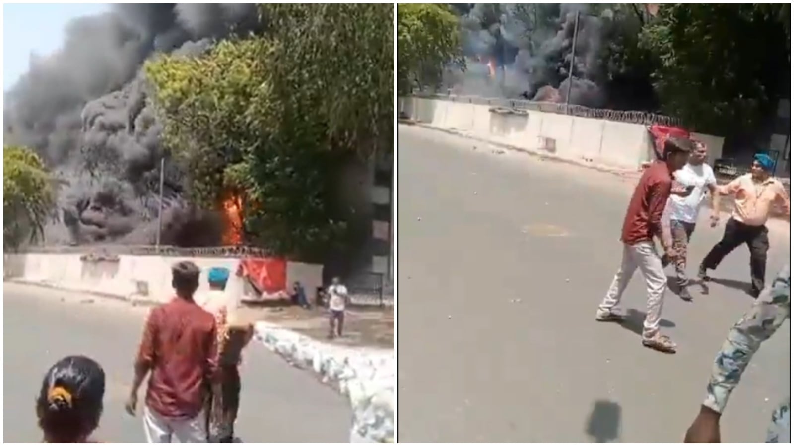 Video shows that Air India crash emerging from debris alone