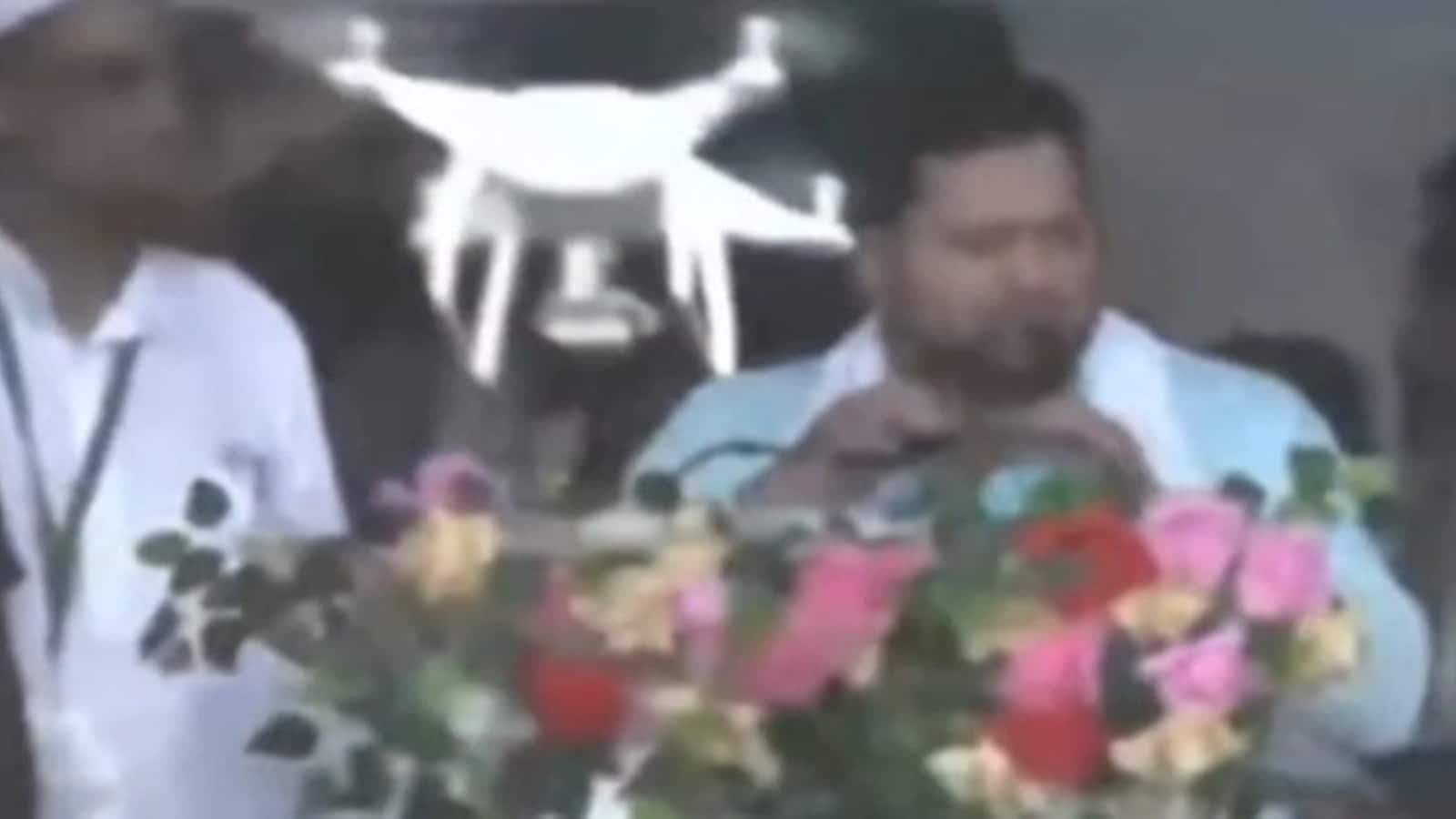 Watch: Tejashvi Yadav crashes in the podium at the Waqf rally as a drone. Did the police say? Bharat News