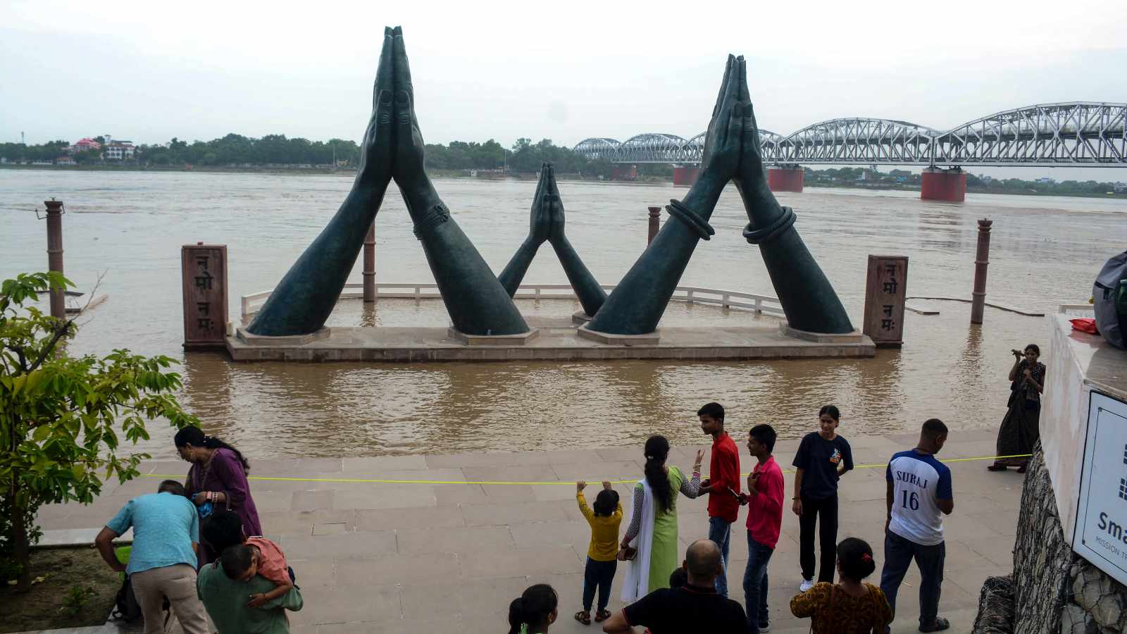 Flood warning in Varanasi in spate in the form of Ganges, ghats submerged. Bharat News