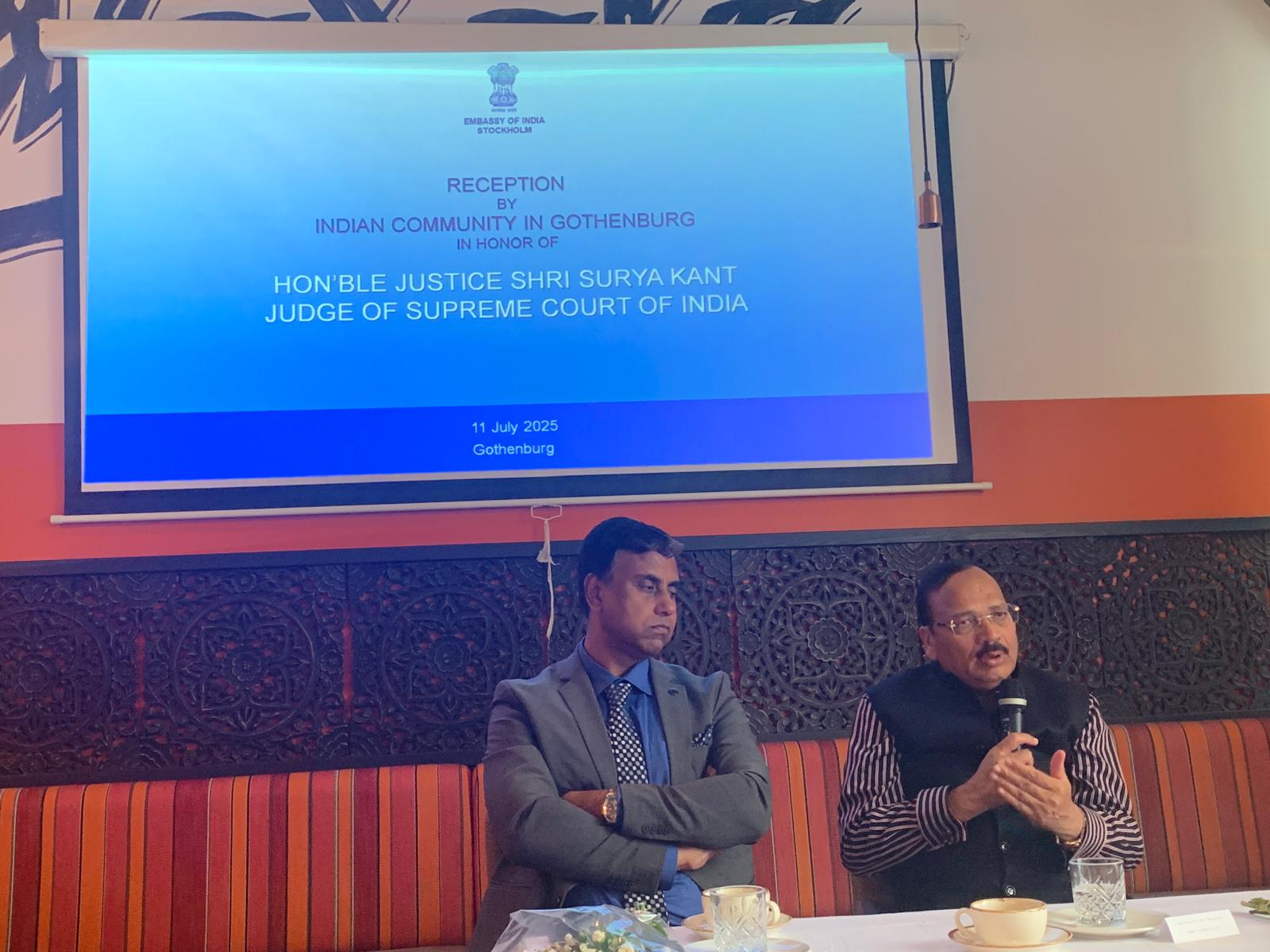 India's commitment to justice does not end on its limits: Justice Surya Kant in Sweden. Bharat News
