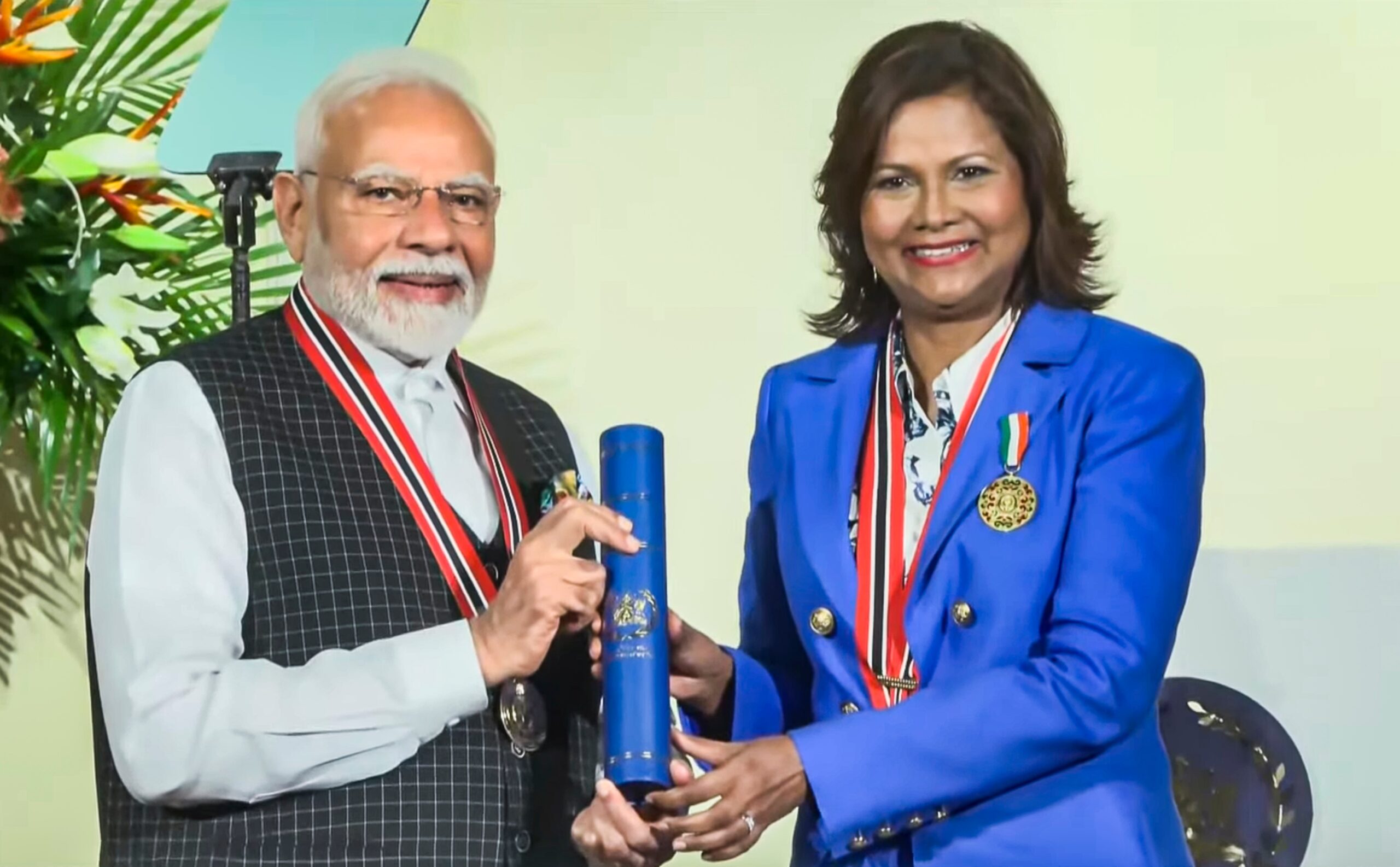 PM Modi honored Trinidad and Tobago's highest civilian honors. Bharat News