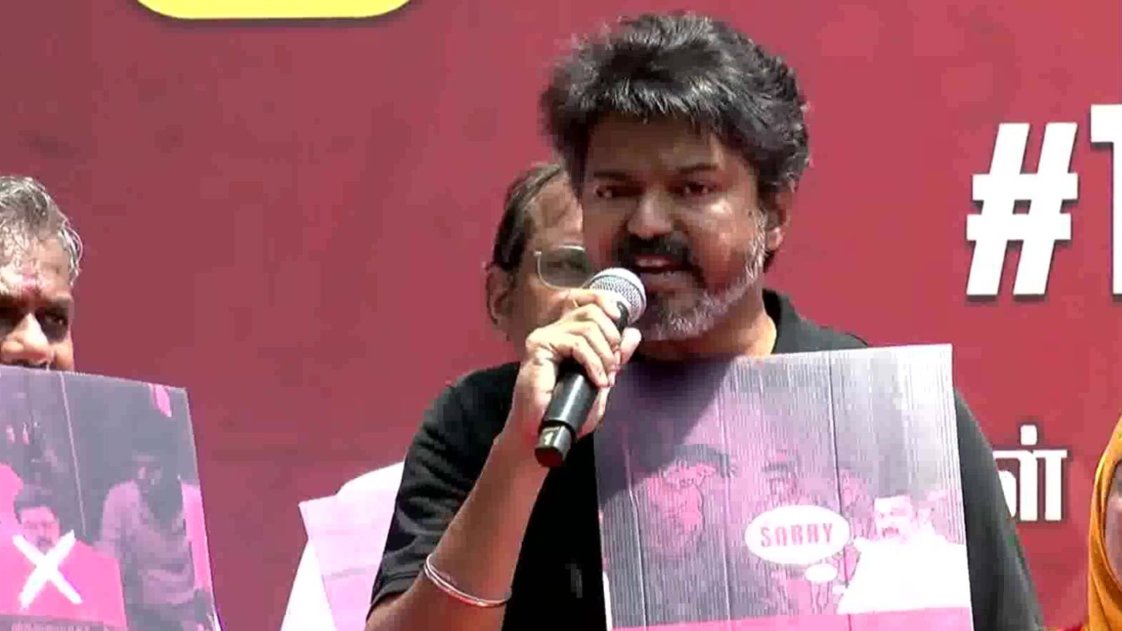 TVK chief Vijay Slam DMK, says that 'Publicity Sarkar has converted to Tamil Nadu in Sorry Model Sarkar. Bharat News